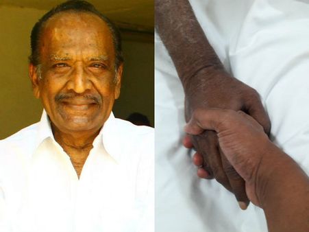 அப்பாவுக்காக பிரார்த்தனை செய்யுங்கள்: உருக்கமான போட்டோ வெளியிட்ட மகேந்திரன் மகன்