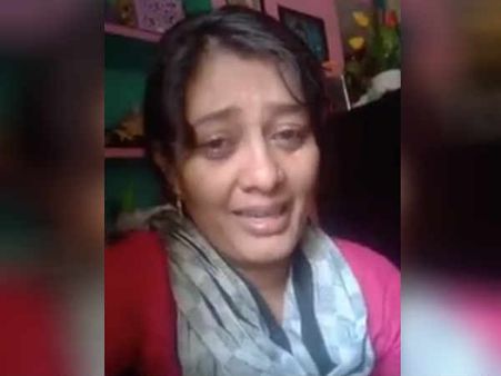 பொள்ளாச்சி விவகாரம்: தேம்பித் தேம்பி அழுது வீடியோ வெளியிட்ட நடிகை