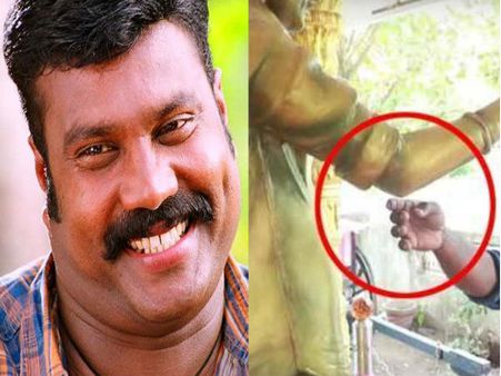 மறைந்த பிரபல வில்லன் நடிகர் சிலையின் கையில் இருந்து வடிந்த ரத்தம்.. கேரளாவில் பரபரப்பு!
