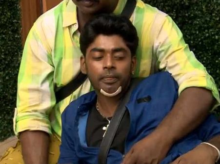 Bigg Boss Tamil 3:வழுக்கி விழுந்து அடிபட்டு சாண்டிக்கு 4 தையல் பாஸ்
