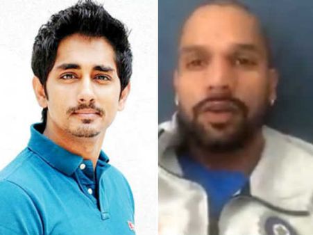 பார்க்கவே ரொம்ப கஷ்டமா இருக்கு.. ஷிகர் தவானுக்காக ஃபீல் பண்ணிய நடிகர் சித்தார்த்!