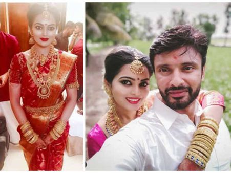 நடிகை விஷ்ணுபிரியா திருமணம்.. தயாரிப்பாளரின் மகனை மணந்தார்!