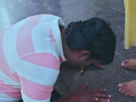 Kalyana veedu serial: மக்கர் பண்ணாம அனுசுயா காலில் ராம் விழுந்துட்டானே!