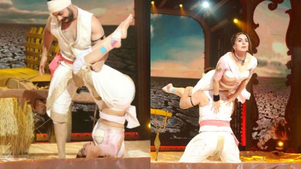 நடனக்காட்சியின் போது தலைகீழாக தூக்கிய நடிகர்.. கைத்தவறி கீழே விழுந்து நடிகை.. தலையில் படுகாயம்!