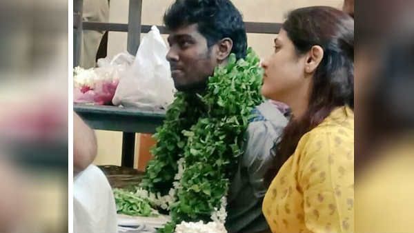 கடைசி நாளும் அதுவுமா மனைவியுடன் அத்திவரதரை தரிசித்த அட்லி