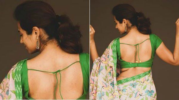 முதல்ல இடுப்பு, இப்போ முதுகு... மீண்டும் சேலையில் செம ஹாட் போட்டோ வெளியிட்ட ரம்யா பாண்டியன்!