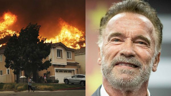 கலிபோர்னியாவில் காட்டுத்தீ.. அதிர்ஷ்டவசமாக உயிர் பிழைத்த அர்னால்டு!