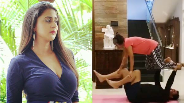 “என்னம்மா இப்டியெல்லாம் பண்றீங்க”.. கணவரோடு அஜித் நாயகி வெளியிட்ட அசத்தல் ஒர்க் அவுட் வீடியோ!