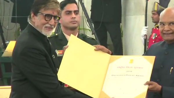 அமிதாப் பச்சனுக்கு தாதாசாகிப் பால்கே விருது: பிரத்யேக விழாவில் கவுரவித்தார் குடியரசுத் தலைவர்!