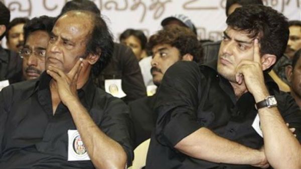 ஒரே இடத்தில் ரஜினி, அஜித்... தலைவர் - தல மீட்டிங் எப்ப பாஸ்?