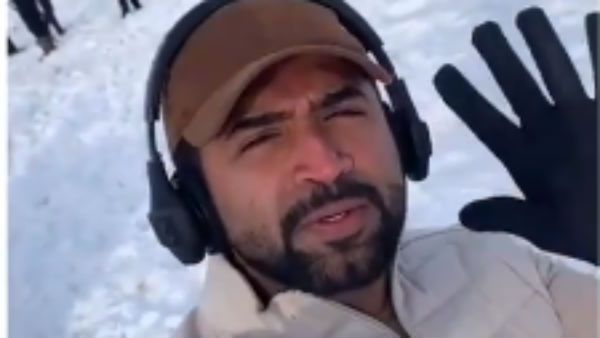 உறைபனி குளிரில் குதிரைகளுக்கு நடுவே ஆக்‌ஷன் ஆவேசம்... தீயாய் பரவும் அருண் விஜய் வீடியோ