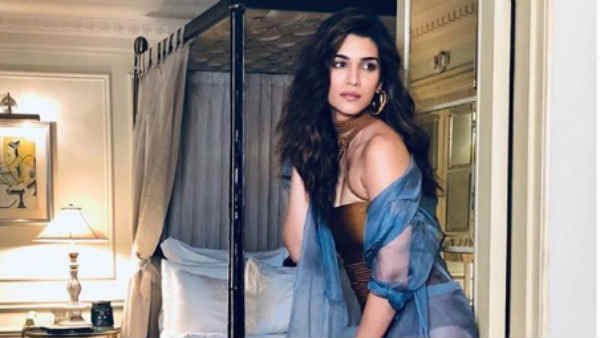 அந்த இடத்தில் டாட்டூ.. டோட்டல் தொடையழகு.. முன்னழகும் தாராளம்.. வசீகரிக்கும் க்ரித்தி சனோன்!