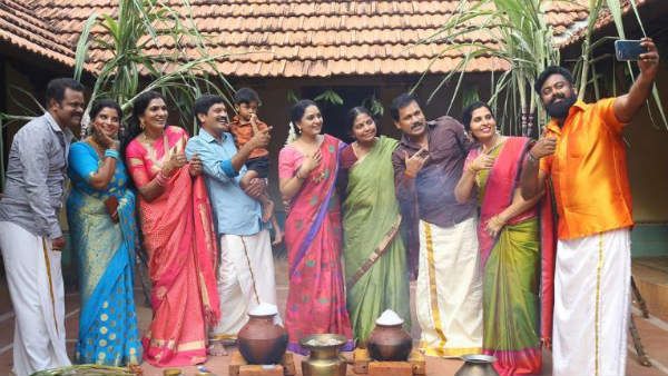 குலவை விட்டாரா? படப்பிடிப்பில் ஆர்ப்பாட்டமாகப் பொங்கல் கொண்டாடிய மும்பை ஹீரோயின்