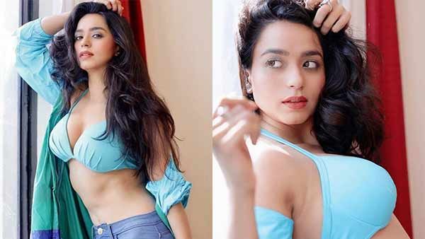 சட்டை பட்டனை கழட்டி.. முடியலடா சாமி.. ஏம்மா இப்படியே பண்றீங்க!