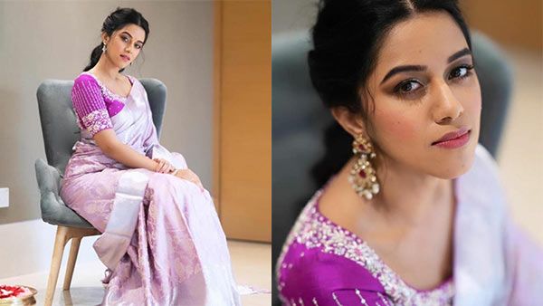 லேவன்டர் நிற வைரம்.. சேலையில் மினுமினுக்கும் மிர்னாலினியின் லேட்டஸ்ட் பிக்ஸ் !