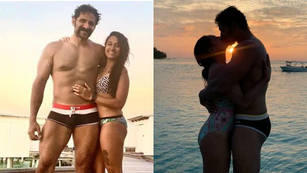 கொரோனா கவலை இல்லை.. பிகினியில் பர்த்டே கொண்டாடிய நடிகை.. மாஸ்க் போடாம லிப் கிஸ் வேற!