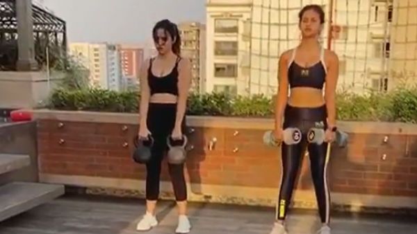 இதைப் பார்த்தா, ஒர்க் அவுட்டுக்காக போட்ட மாதிரி தெரியலையே... வைரலாகும் நடிகையின் எக்சர்சைஸ் வீடியோ