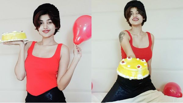 காதலர் இல்லாத குறை.. தனக்குத் தானே கேக் செய்து பிறந்தநாளை கொண்டாடிய பிரபல நடிகை!