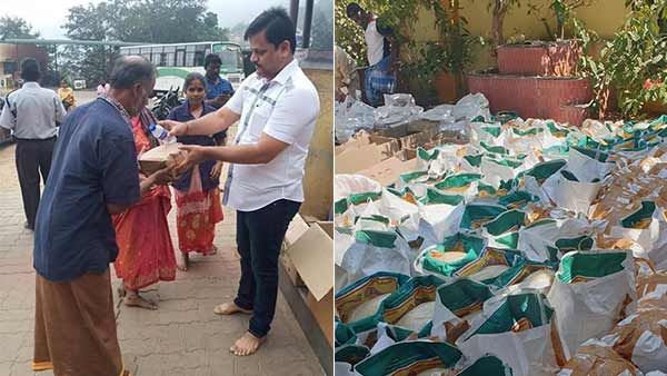 5,000 ஏழைகளுக்கு.. ஒரு மாத மளிகை பொருட்கள்.. வழங்கிய தயாரிப்பாளர்!