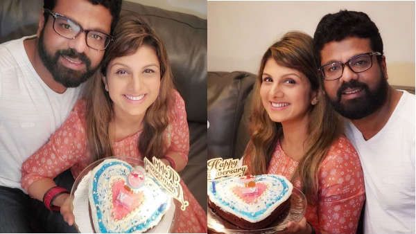 கேக்கின் ஒவ்வொரு பகுதியிலும் காதல் கதை.. 10 வது திருமண நாளை அசத்தலாக கொண்டாடிய முன்னாள் ஹீரோயின்!