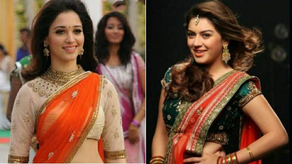 பாவாடை தாவணியில் பார்த்த உருவமா.. தாவணியில் தரிசனம் கொடுக்கும் நடிகைகள் !