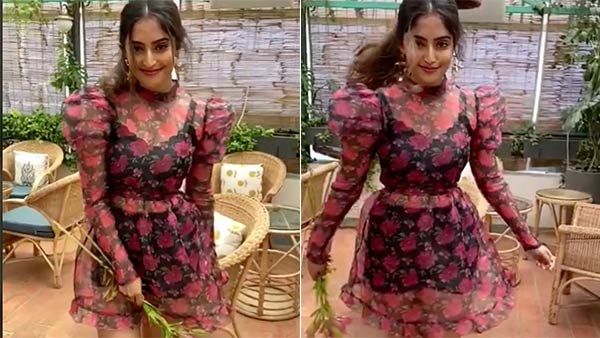 சிவப்பு நிற உடையில் மிடுக்கான போஸ்.. பிகில் நடிகை அனிதாவின் வைரல் புகைப்படம் !