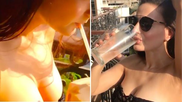 மேலாடை இல்லாமல்.. க்ளோசப்பில் பளிச்.. வசீகரிக்கும் அழகி !