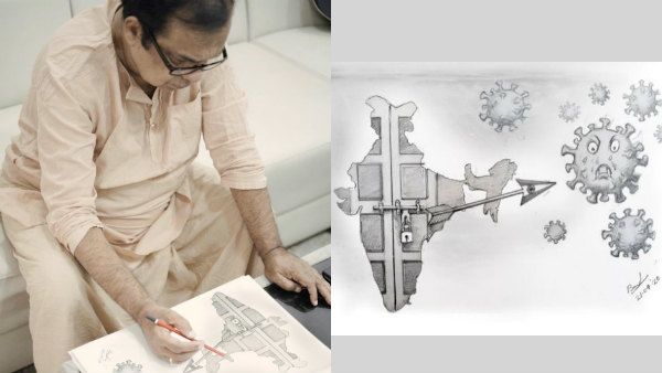 லாக்டவுனில் ஓவியங்களாக வரைந்து தள்ளிய பிரபல காமெடி நடிகர்.. இன்னும் வரைய ரசிகர்கள் கோரிக்கை!