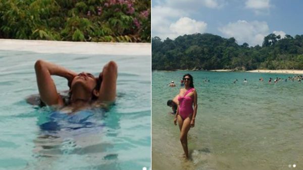 இங்க இப்படி பேசிட்டு வெளிநாட்டுல அப்படி அணியறது சரிதானா..? 'பிகினி' கஸ்தூரியை விளாசும் ஃபேன்ஸ்!