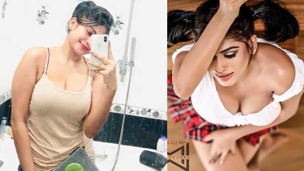 பாத்ரூமில் செல்ஃபி.. டாப் ஆங்கிள் போட்டோ.. வளைச்சு வளைச்சு கவர்ச்சி காட்டும் பியூமி ஹன்சமாலி!