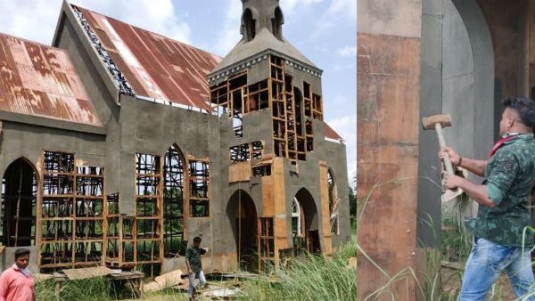 பிரபல ஹீரோ படத்துக்காக அமைக்கப்பட்ட தேவாலய செட் அடித்து, உடைப்பு.. திரையுலகில் திடீர் பரபரப்பு!