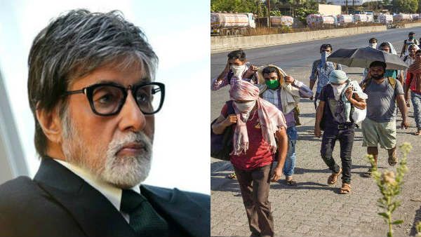 புலம் பெயர் தொழிலாளர்களுக்காக 3 விமானங்கள்.. தமிழகத்துக்கும் உண்டாம்.. அசத்தும் அமிதாப் பச்சன்..