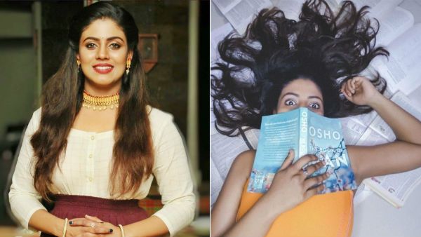 ஓஷோ புக்குடன் போஸ் கொடுத்த நடிகை ..இப்படி புக் படிப்பது தான் ட்ரெண்டிங் !