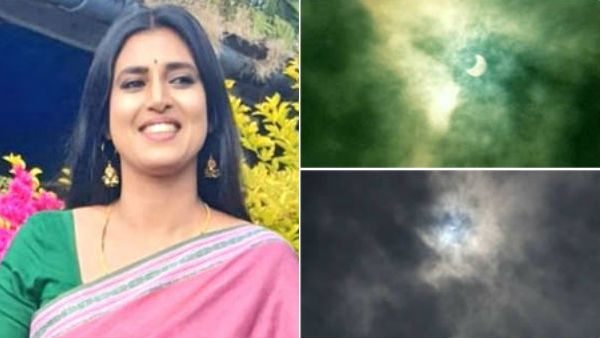 அருமை.. எப்படி எடுத்துருக்காங்க பாருங்க.. பிரபல நடிகை க்ளிக் செய்த சூரிய கிரகணம் போட்டோஸ்!