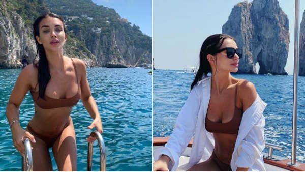 இங்க கொரோனா பீதி.. அங்க கேப்ரி தீவில் பிரபல நடிகை ஜாலி ரவுண்ட்.. பிகினி ஸ்டில் வெளியிட்டு ஜில்!