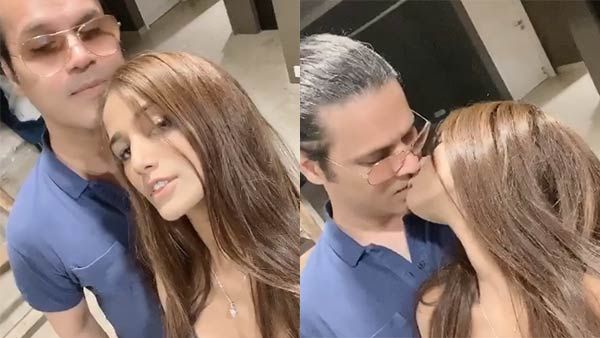 காதலருக்கு பப்ளிக்கில் லிப்லாக்.. வீடியோவை ஷேர் செய்த பிரபல நடிகை.. பெருமூச்சுவிடும் ஃபேன்ஸ்!