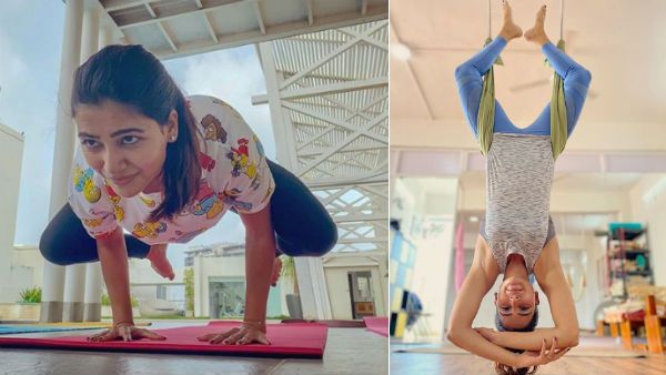 ரகுல் ப்ரீத் சிங்கை தொடர்ந்து.. வவ்வாலாக மாறிய சமந்தா.. தலைகீழாக எப்படி யோகா செய்றாரு பாருங்க!