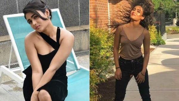 அரை டிரவுசரில் ஹாயா காலை நீண்டி.. ஷாலினி பாண்டேவின் கலக்கல் போஸ்!