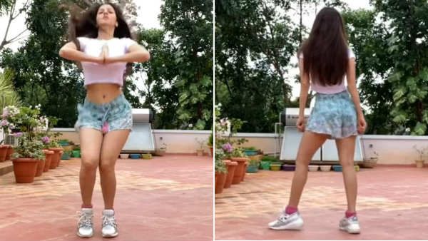 குட்டியான டவுசரில் தொடை தெரியும் படி.. குத்தாட்டம் போட்ட நடிகை!