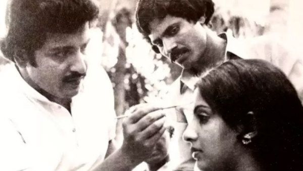 நடிகை அம்பிகாவுக்கு மேக்கப் மேனாக மாறிய பிரபல நடிகர்.. திடீரென வைரலாகும் போட்டோ!