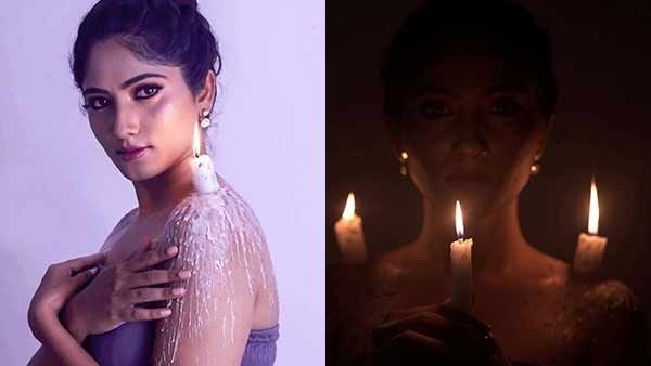 உருகும் மெழுகுவர்த்தியுடன் ஒரு போட்டோஷூட்… அசத்திய பிக் பாஸ் ஜூலி !