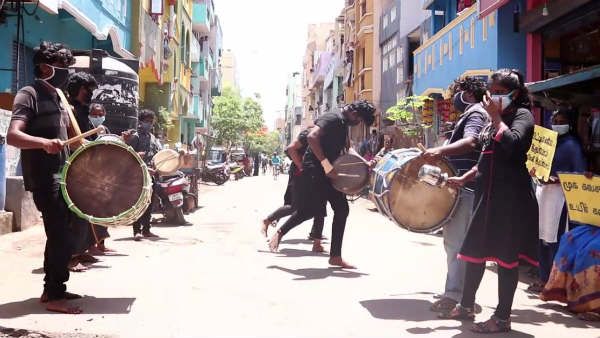 மிரட்டும் கொரோனா.. கலை நிகழ்ச்சிகளுடன் விழிப்புணர்வு ஏற்படுத்திய லயோலா கல்லூரி மாணவர்கள்!