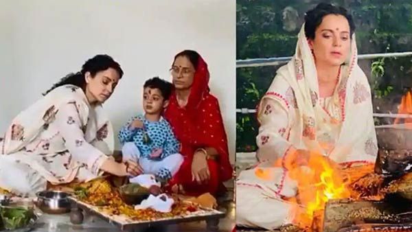 ஓவர் சர்ச்சை.. வாக்குவாதம்.. துப்பாக்கிச் சூடு.. நடிகை கங்கனாவின் பாதுகாப்புக்காக திடீர் பூஜை!