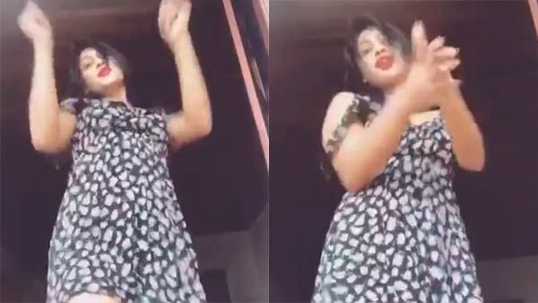 மொபைல் கேமராவை கீழே வைத்து.. டிரெஸ்ஸே கழண்டு விழும்படி செம குத்தாட்டம் போடும் இலங்கை நடிகை!