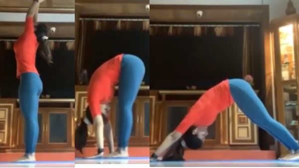 சூர்ய நமஸ்காரத்துல இத்தனை வகை இருக்கா.. ஸ்டெப் பை ஸ்டெப்பா.. சொல்லித் தருவது யாருன்னு பாருங்க!