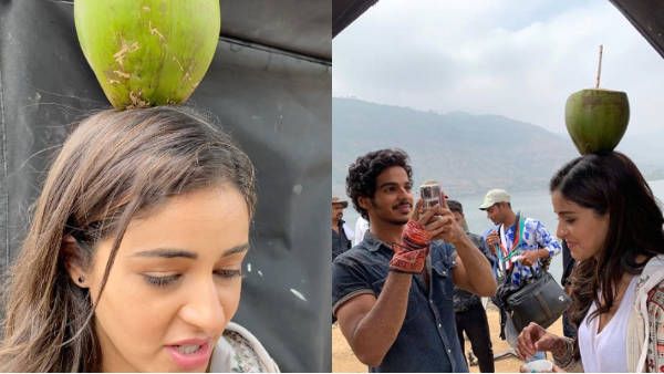 கரகாட்ட பயிற்சியா.. தலையில் இளநீர் வைத்துக் கொண்டு வீடியோ வெளியிட்ட பிரபல நடிகை.. செம வைரல்!