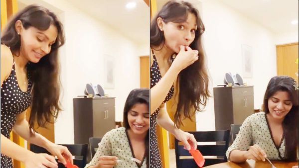 பாக்கும்போதே எச்சில் ஊறுது.. வைரலாகும் வட சென்னை நடிகைகளின் 'கேக்' வீடியோ.. கெஞ்சும் ஃபேன்ஸ்!