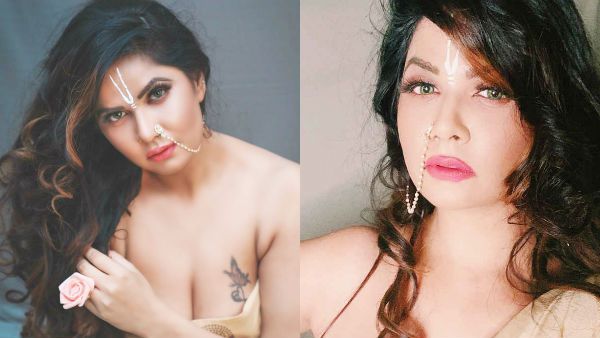 அரைகுறை உடையில் நாமத்துடன் போஸ் கொடுத்த மஸ்த்ராம் நடிகை.. கழுவி ஊற்றும் நெட்டிசன்ஸ்!