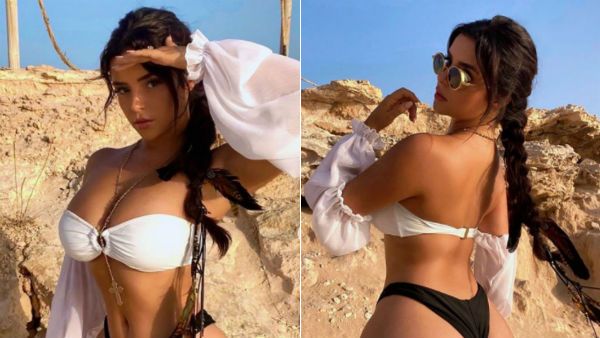 ப்பா.. கருப்பு, வெள்ளை பிகினியில் கதி கலங்க வைக்கும் பிரபல நடிகை.. தீயாய் பரவும் புகைப்படங்கள்!