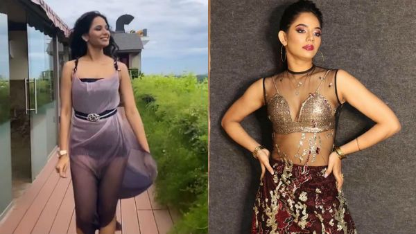 டிரான்ஸ்பரண்ட் டிரஸ்ஸில்… பூனை நடைபோட்டு வந்த பிக் பாஸ் பிரபலம்!